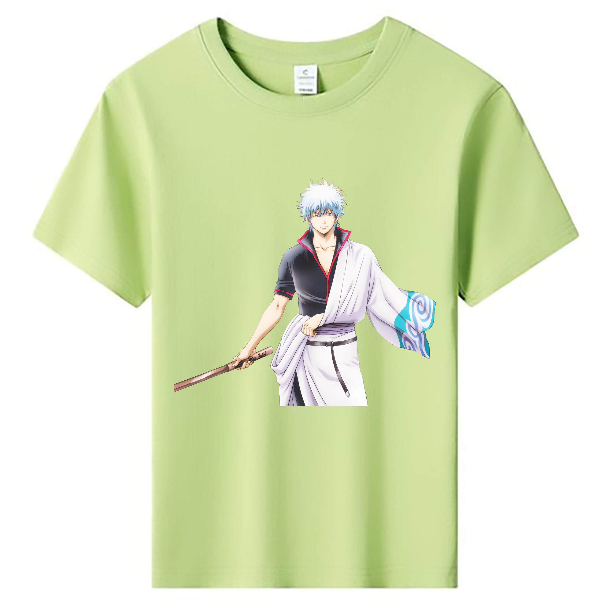 （画像用） ぎんたま 坂田銀時（さかたぎんとき） 神楽 志村新八（しむら しんぱち） GINTAMA Sakata Gintoki Kagura Shimura Shinpachi 綿100％キッズTシャツ（フロントプリント）